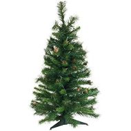 Vickerman Cheyenne Pine Tree with Dura-Lit 100 Clear Lights and 115 Tips, 36-Inch