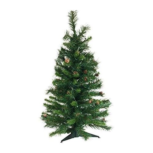  Vickerman Cheyenne Pine Tree with Dura-Lit 100 Clear Lights and 115 Tips, 36-Inch
