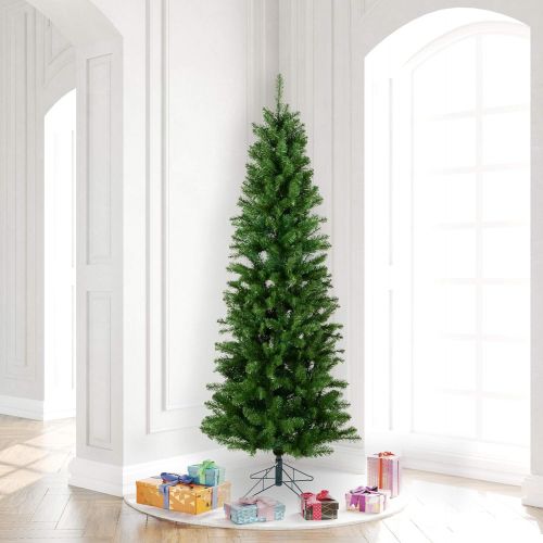  Vickerman Salem Pencil Pine Tree with 679 Tips, 7.5-Feet by 36-Inch