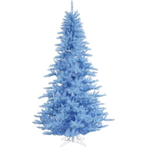  Vickerman Fir Tree with 234 PVC Tips & 100 Dura-lit LED Italian Style lights on Wire, 3 x 25, Sky Blue