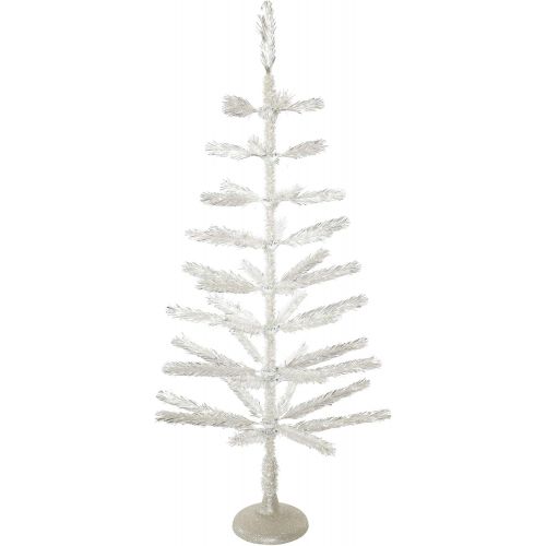  Vickerman Silver Feather Christmas Tree