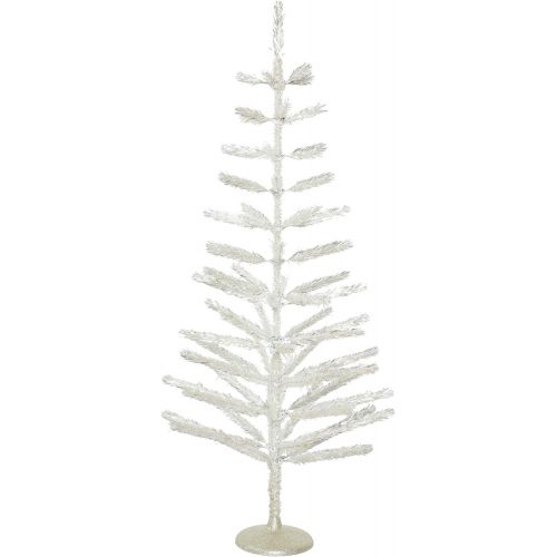  Vickerman Silver Feather Christmas Tree