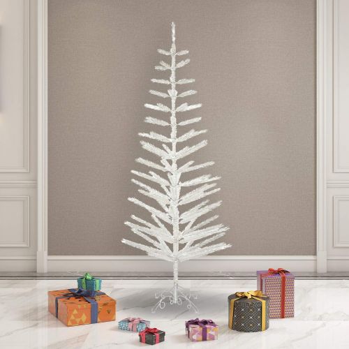  Vickerman Silver Feather Christmas Tree