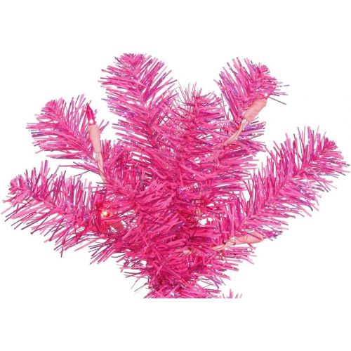  Vickerman Pink Pencil Christmas Tree