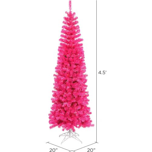  Vickerman Pink Pencil Christmas Tree