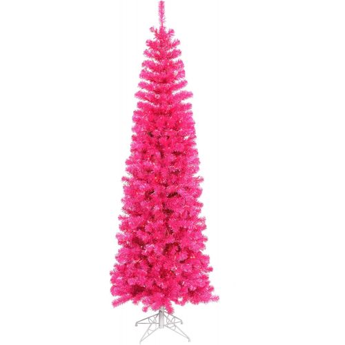  Vickerman Pink Pencil Christmas Tree