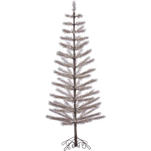  Vickerman Champagne Feather Christmas Tree