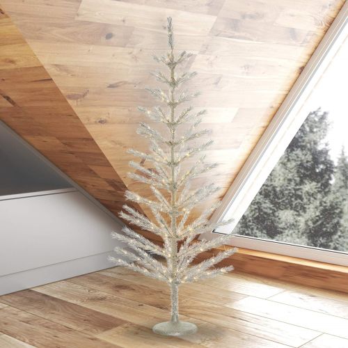  Vickerman Champagne Feather Christmas Tree