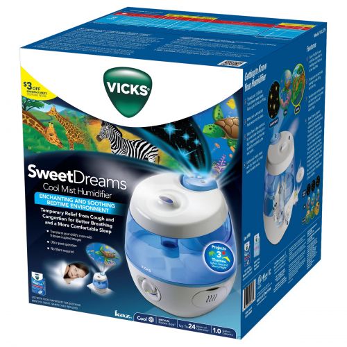 빅스 Vicks Sweet Dreams Cool Mist Ultrasonic Humidifier, VUL575