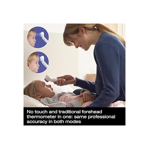 빅스 Braun No Touch and Forehead Thermometer - Touchless Digital Thermometer for Adults, Babies, Toddlers and Kids ? Fast, Reliable, and Accurate Results