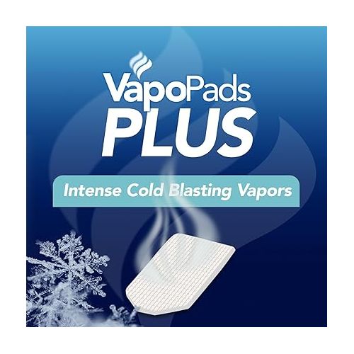 빅스 Vicks VapoPads Plus with Intense Cold Blasting Menthol Value Pack, Vapor Pads for Vicks Humidifiers, Vaporizers and Steam Inhaler, 20 Count, White, VSP29