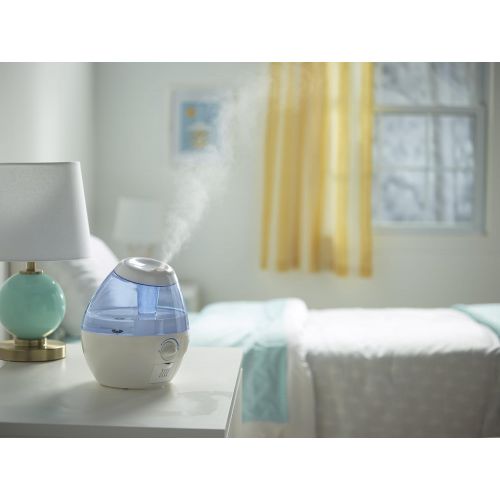 빅스 Vicks Mini Filter Free Cool Mist Humidifier Small Humidifier for Bedrooms, Baby, Kids Rooms, Auto-Shut Off, 0.5 Gallon Tank for 20 Hours of Moisturized Air, Use with Vicks VapoPads