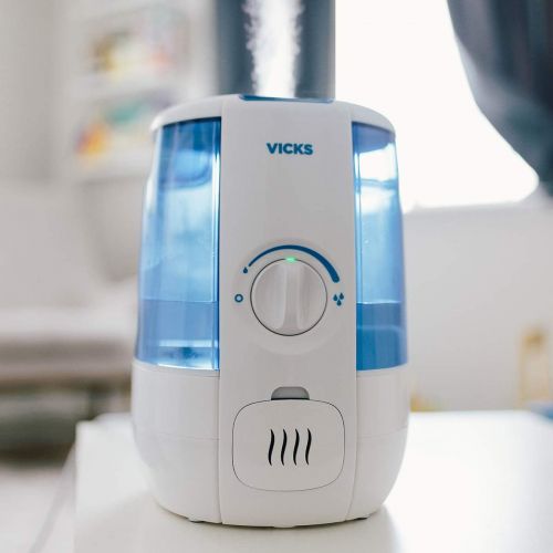 빅스 Vicks Ultrasonic CoolRelief Filter Free Humidifier with VapoSteam