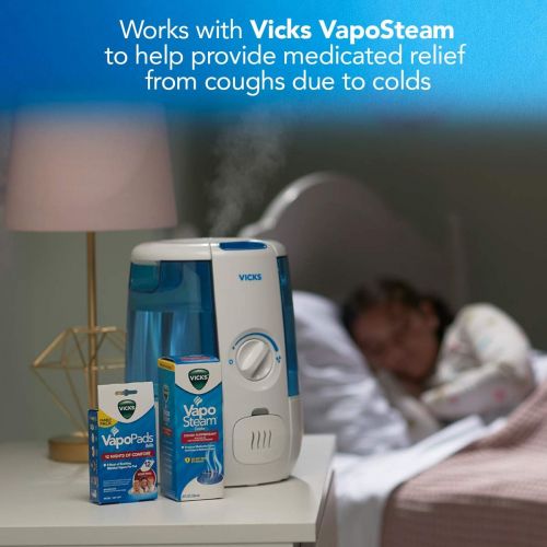 빅스 Vicks Ultrasonic CoolRelief Filter Free Humidifier with VapoSteam