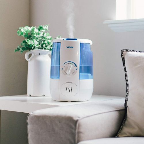 빅스 Vicks Ultrasonic CoolRelief Filter Free Humidifier with VapoSteam