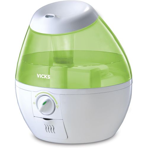 빅스 Vicks Mini Filter Free Cool Mist Humidifier Small Humidifier for Bedrooms, Baby, Kids Rooms, Auto-Shut Off, 0.5 Gallon Tank for 20 Hours of Moisturized Air, Use with Vicks VapoPads