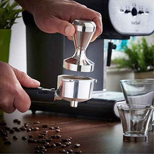  Vicloon Kaffee Tamper, 51mm Base Edelstahl Espresso Tamper mit Silikonmatte 58mm, fuer 51mm Siebtrager, Solid Heavy, Barista Style