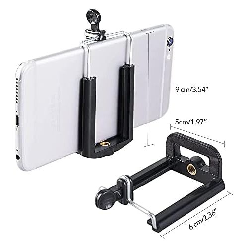  [아마존베스트]Vicloon Tripod Telescopic Mobile Phone Tripod with Mobile Phone Holder & Carry Case, Lightweight Aluminium Phone Tripod for Camera and All Smartphones