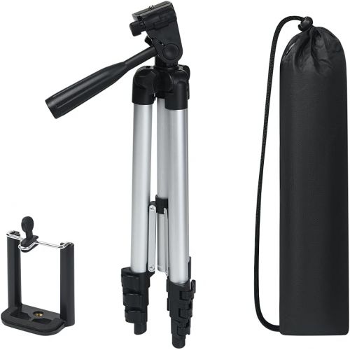  [아마존베스트]Vicloon Tripod Telescopic Mobile Phone Tripod with Mobile Phone Holder & Carry Case, Lightweight Aluminium Phone Tripod for Camera and All Smartphones