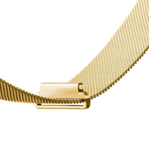  Fitbit Blaze Bands Large Small, Vicsainteck Milanese Stainess Steel Replacement Strap Band Without Stainless Steel Frame for Fitbit Blaze Smart Watch Band Small& Large (Gold)