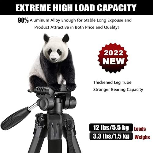  [아마존베스트]Victiv 182 cm Camera Tripod Aluminium Monopod T72 - Lightweight and Compact Travel Tripod for Travelling with 360° Panorama Ball Head and 2 Quick Release Plates for SLR Camera - Bl