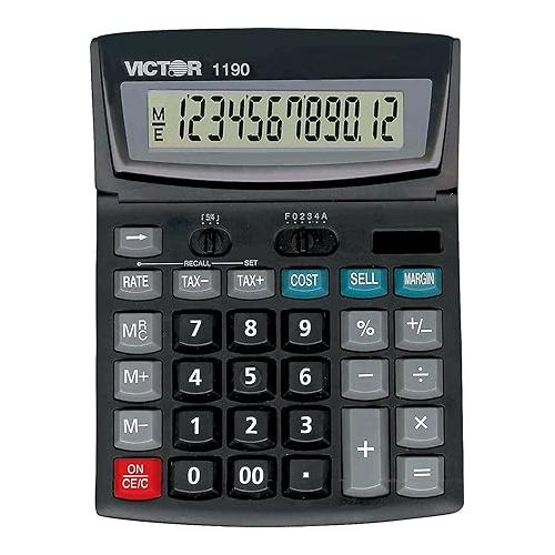 Victor 1190 Desktop Display Calculator, Black, 1
