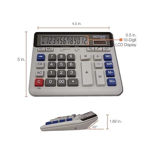 Victor 2140 Desktop Business Calculator, 12-Digit LCD