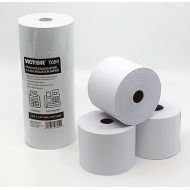 Victor 7050 Compact White Paper Rolls for Handheld and Portable Printing Calculators/Adding Machines/Ink Print Cash Registers 2.25” W x 150' FT (3-Pack)