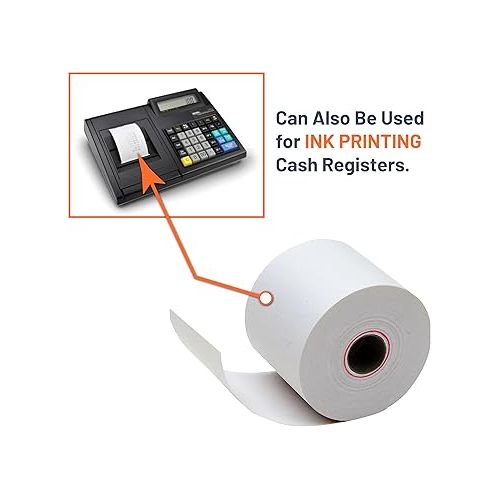  Victor 7050 Compact White Paper Rolls for Handheld and Portable Printing Calculators/Adding Machines/Ink Print Cash Registers 2.25” W x 150' FT (3-Pack)