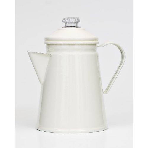  [아마존베스트]Victor Retro Enamel Stove Top 1L Coffee Perculator in Champagne color