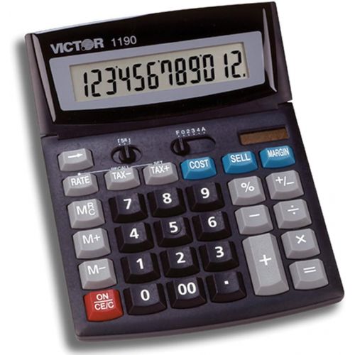 [아마존베스트]Victor 1190 Desktop Display Calculator, Black, 1 x 5.9 x 7.8