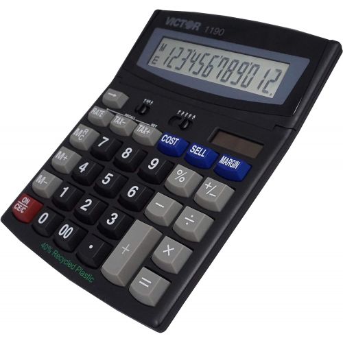  [아마존베스트]Victor 1190 Desktop Display Calculator, Black, 1 x 5.9 x 7.8