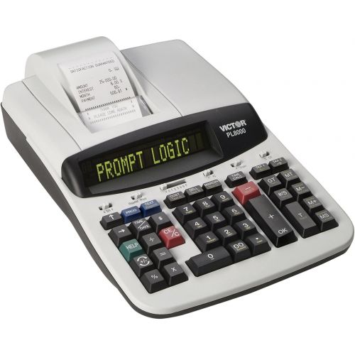  [아마존베스트]Victor Technology PL8000 Thermal Printing Calculator, Prompt Logic, Help Key, 8.0 Lines Per Second