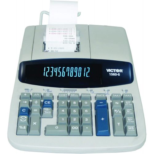  [아마존베스트]Victor 1560-6 12 Digit Heavy Duty Commercial Printing Calculator with Large Display and Loan Wizard