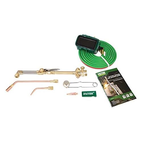  Victor Torch Kit Cutting Outfit CA1350 100FC, 4-MFA-1, 0-W-1 Brazing, 0-3-101, 12.5 Hose