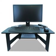 Victor High Rise Collection DC100 Standing Desk with Height Extenders (Black, 28 x 23 x 12-14 1/2)