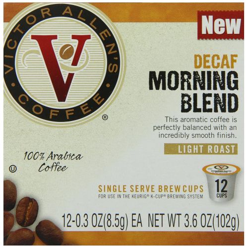  Victor Allen Coffee, Decaf Morning Blend, 12 Count (Pack of 6)