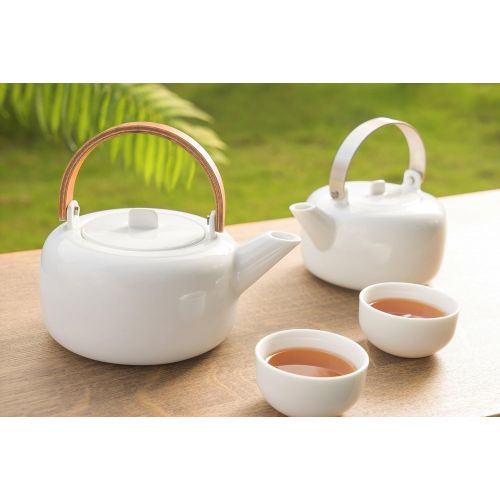  Victor & Victoria Curl Teapot with Bentwood Handle