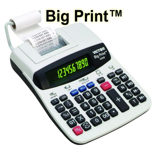  Victor 1310 Big Print Commercial Thermal Printing Calculator, Black Print, 6 Lines/Sec
