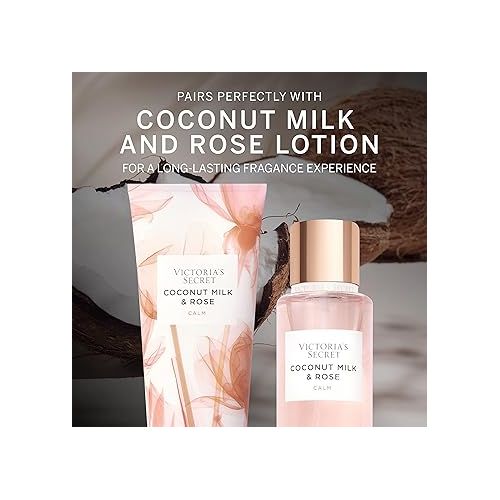  Victoria's Secret Body Mist for Women, Perfume with Notes of Coconut Milk and Rose Body Spray, Feel Calm Fragrance - 250 ml / 8.4 oz