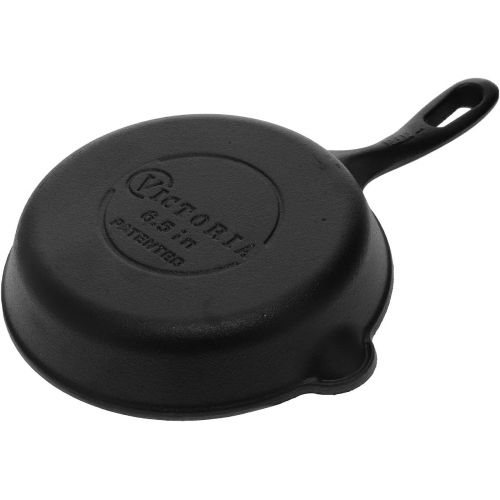  [아마존베스트]Victoria 6.5 Inch Mini Cast Iron Skillet. Small Frying Pan,Seasoned with 100% Kosher Certified Non-GMO Flaxseed Oil