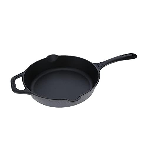  [무료배송]Victoria Cast Iron Skillet. Frying Pan with Long Handle, 10, Black