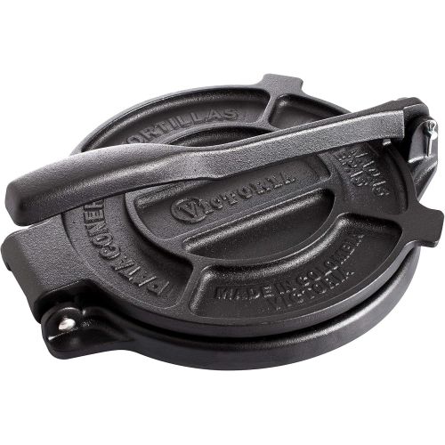  Victoria TOR-003 FBA_TOR-003 Cast Iron Tortilla Press, 8, Black