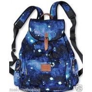 Victorias Secret PINK Backpack Galaxy Canvas School Handbag Book Bag Tote RARE!