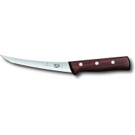 Victorinox 6-Inch Curved Rosewood Boning Knife with Semi-Stiff Blade