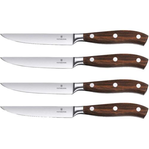  Victorinox Grand Matre Rosewood Steakmesser-Set, 4-teilig Taschenwerkzeug, 0, Mehrfarbig, One Size, 400