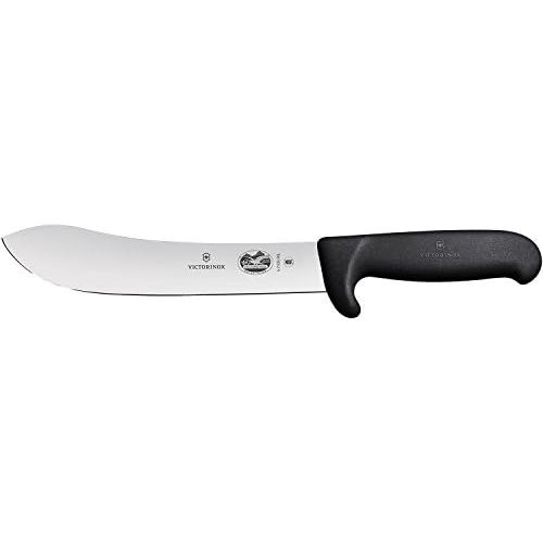  Victorinox Kuechenmesser Fibrox Safety Nose Schlacht-undBankmesser Norm Schl schwarz 20 cm, 5.7403.20L