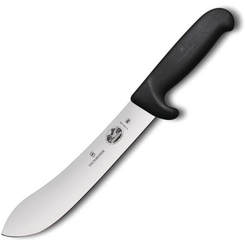  Victorinox Kuechenmesser Fibrox Safety Nose Schlacht-undBankmesser Norm Schl schwarz 20 cm, 5.7403.20L