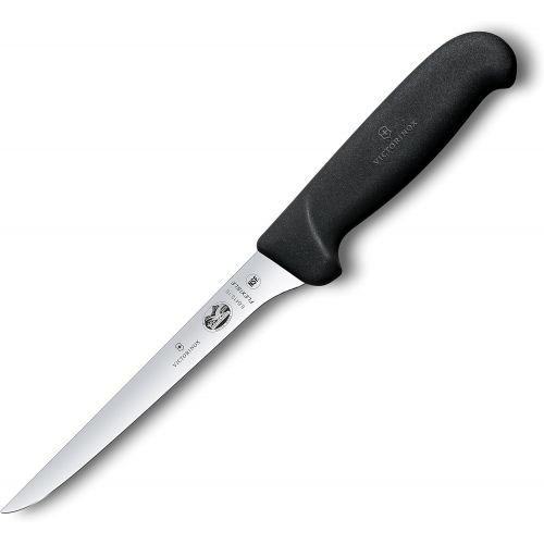  Victorinox Fibrox Pro 6-inch Boning Knife with Flexible Blade, Black