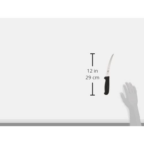  Victorinox 6 Inch Curved Fibrox Pro Boning Knife with Semi-Stiff Blade